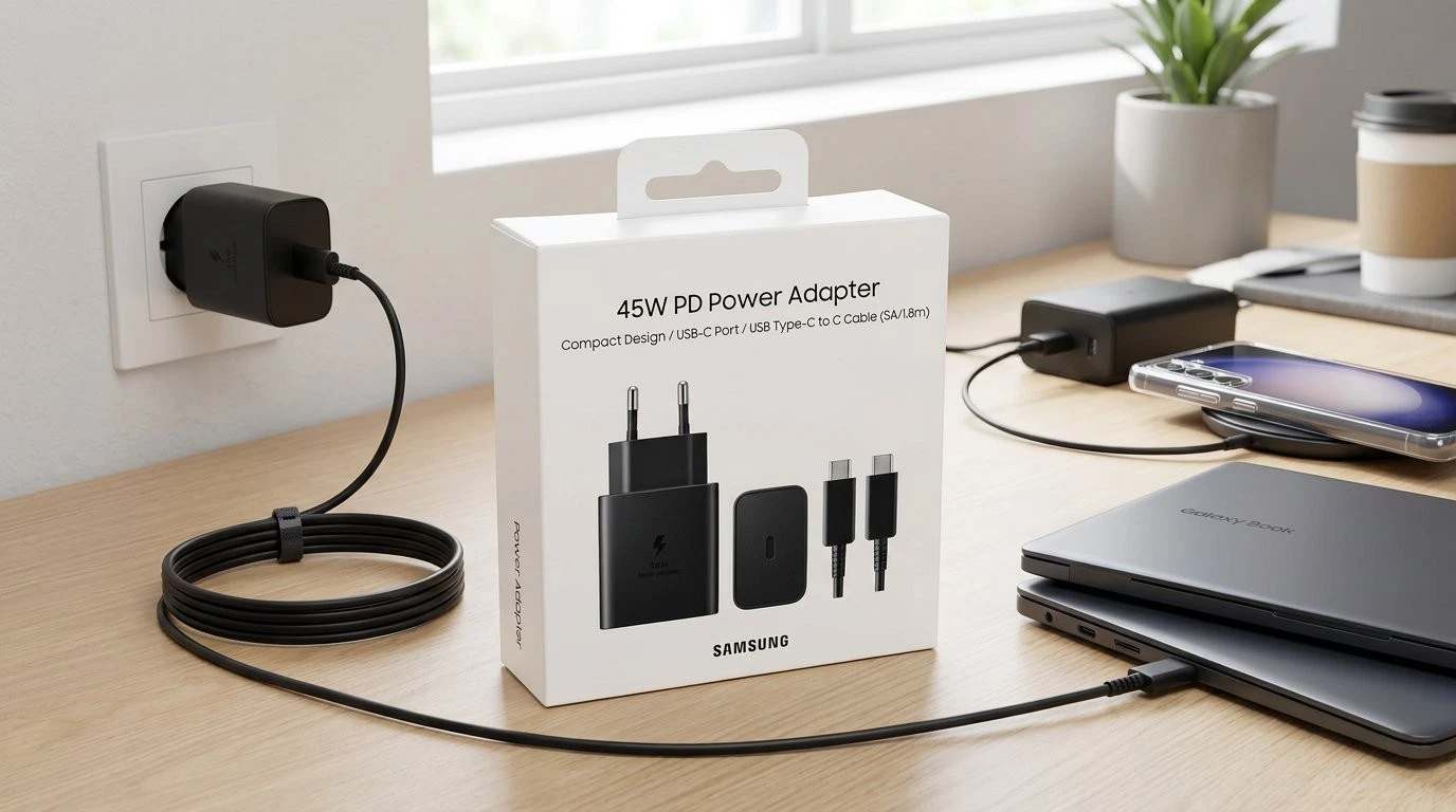 Originele Samsung 45W USB-C Snellader EP-TA845 inclusief Super Fast Charge kabel