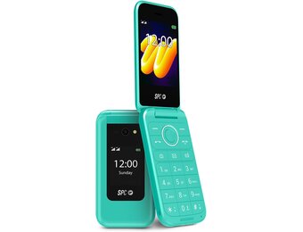 SPC Wild - Basic 4G-mobiel voor digitale ontkoppeling en eerste veilige verbinding voor tieners | Camera, dubbel scherm, SOS-knop en 7-daagse batterij | turkoois