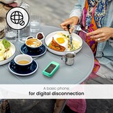 SPC Wild - Basic 4G-mobiel voor digitale ontkoppeling en eerste veilige verbinding voor tieners | Camera, dubbel scherm, SOS-knop en 7-daagse batterij | turkoois