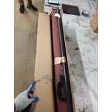 vidaXL Windscherm uittrekbaar 120x600 cm bruin