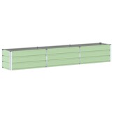 vidaXL Plantenbak Pastelgroen 480 x 50 x 45 cm Gegalvaniseerd staal