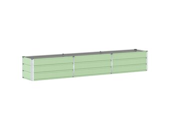 vidaXL Plantenbak Pastelgroen 480 x 50 x 45 cm Gegalvaniseerd staal