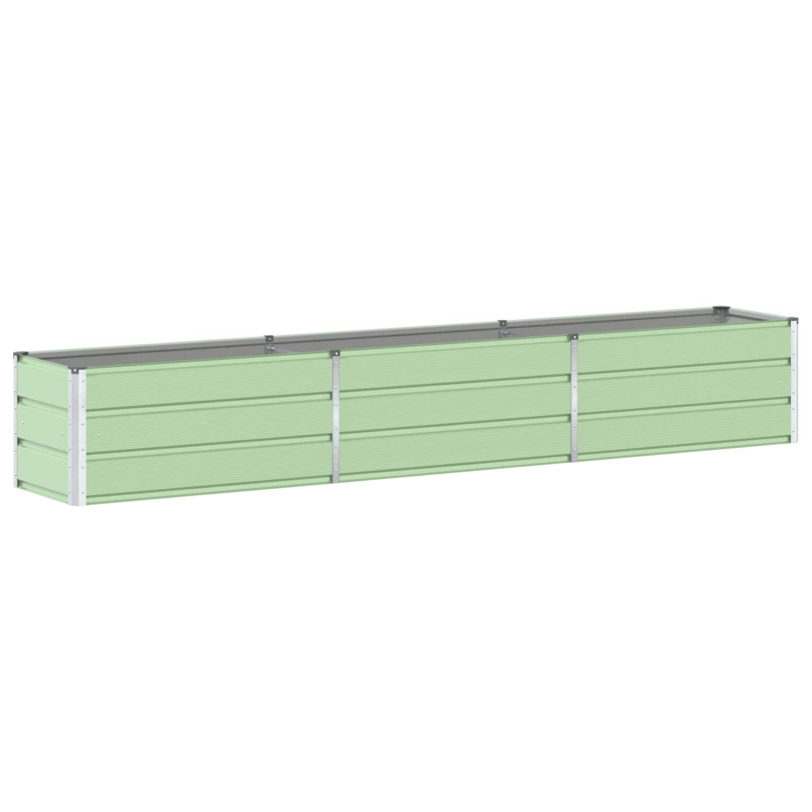 vidaXL Plantenbak Pastelgroen 480 x 50 x 45 cm Gegalvaniseerd staal