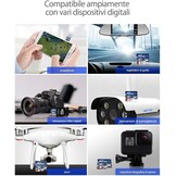 Netac Micro SD-kaart A1, U1, C10, V10, FHD, 600X, UHS-I snelheid tot 90/10 MB/sec(R/W) Micro SD-kaart voor telefoon, camcorder, switch, GoPro Tablet 32 GB 2 stuks - Maat 32GB×2