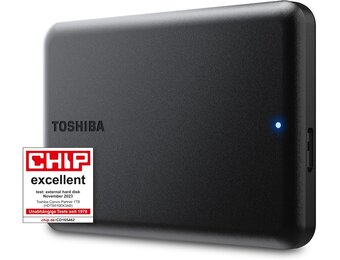 Toshiba Canvio Partner 1TB draagbare 2,5 inch externe HDD, USB 3.2 Gen 1, compatibel met Mac en Windows, USB Powered