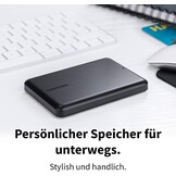 Toshiba Canvio Partner 1TB draagbare 2,5 inch externe HDD, USB 3.2 Gen 1, compatibel met Mac en Windows, USB Powered
