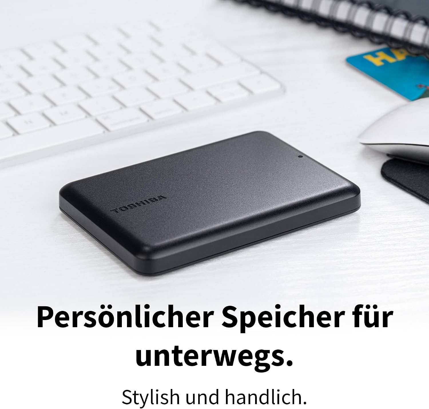 Toshiba Canvio Partner 1TB draagbare 2,5 inch externe HDD, USB 3.2 Gen 1, compatibel met Mac en Windows, USB Powered