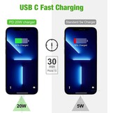 20W iPhone Snellader met 1,8 meter USB-C naar Lightning kabel - MFi Gecertificeerd