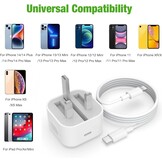 20W iPhone Snellader met 1,8 meter USB-C naar Lightning kabel - MFi Gecertificeerd