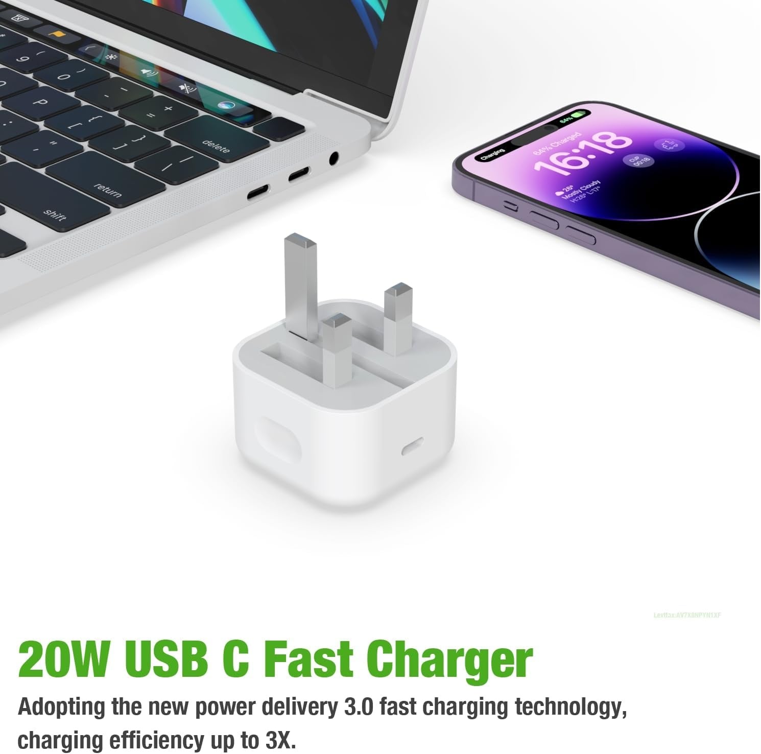 20W iPhone Snellader met 1,8 meter USB-C naar Lightning kabel - MFi Gecertificeerd