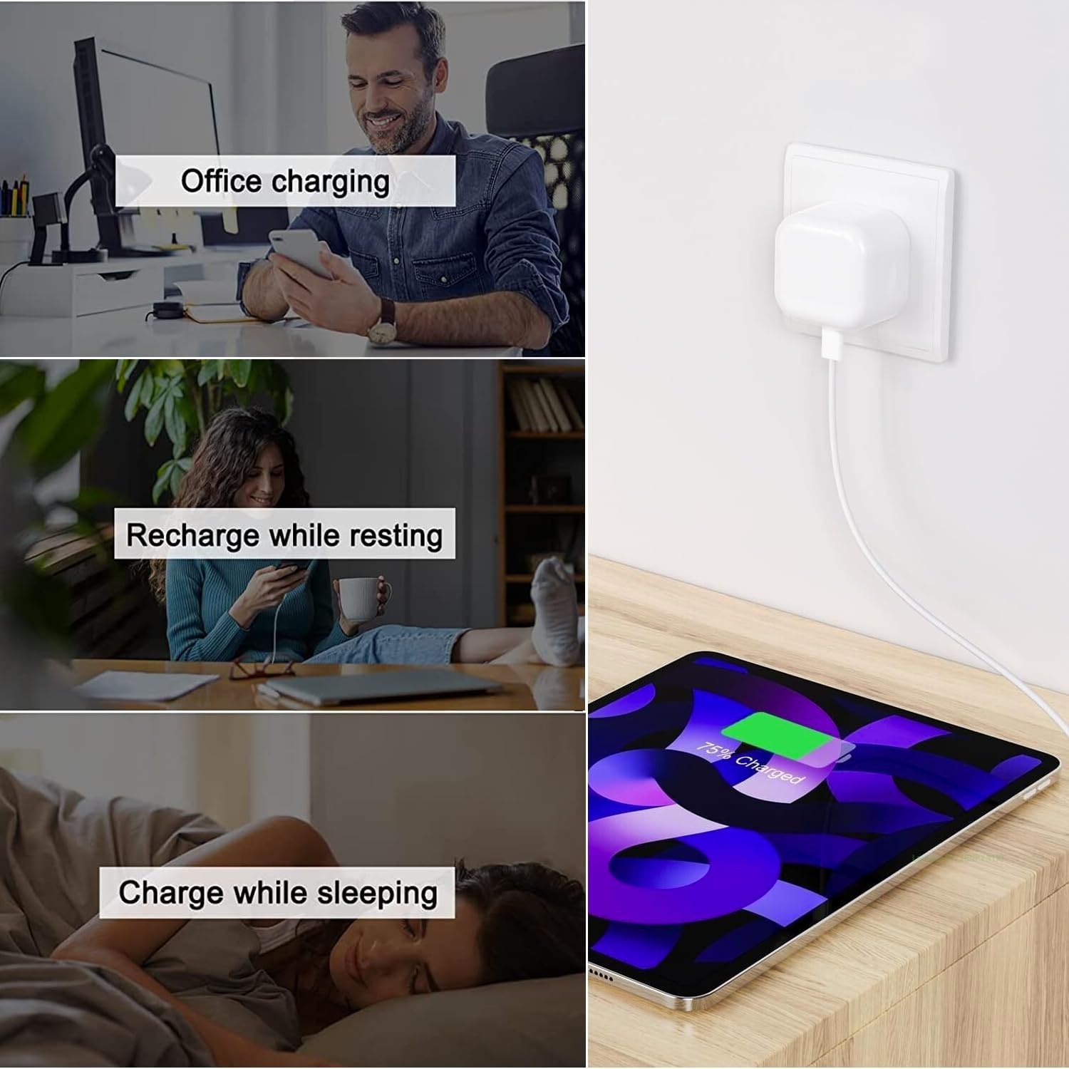 20W iPhone Snellader met 1,8 meter USB-C naar Lightning kabel - MFi Gecertificeerd