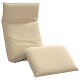 vidaXL Ligstoel inklapbaar 175x54x8,5 cm Oxford stof beige