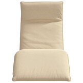vidaXL Ligstoel inklapbaar 175x54x8,5 cm Oxford stof beige