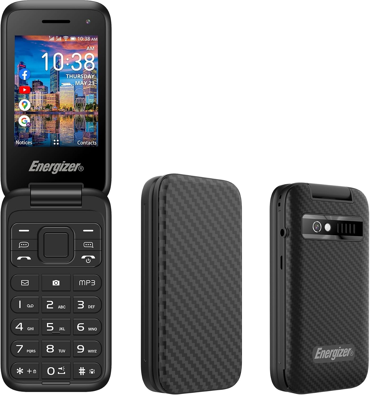 Energizer E282SC+ Klaptelefoon - 4G - Dual Sim - 2.8 inch - Zwart
