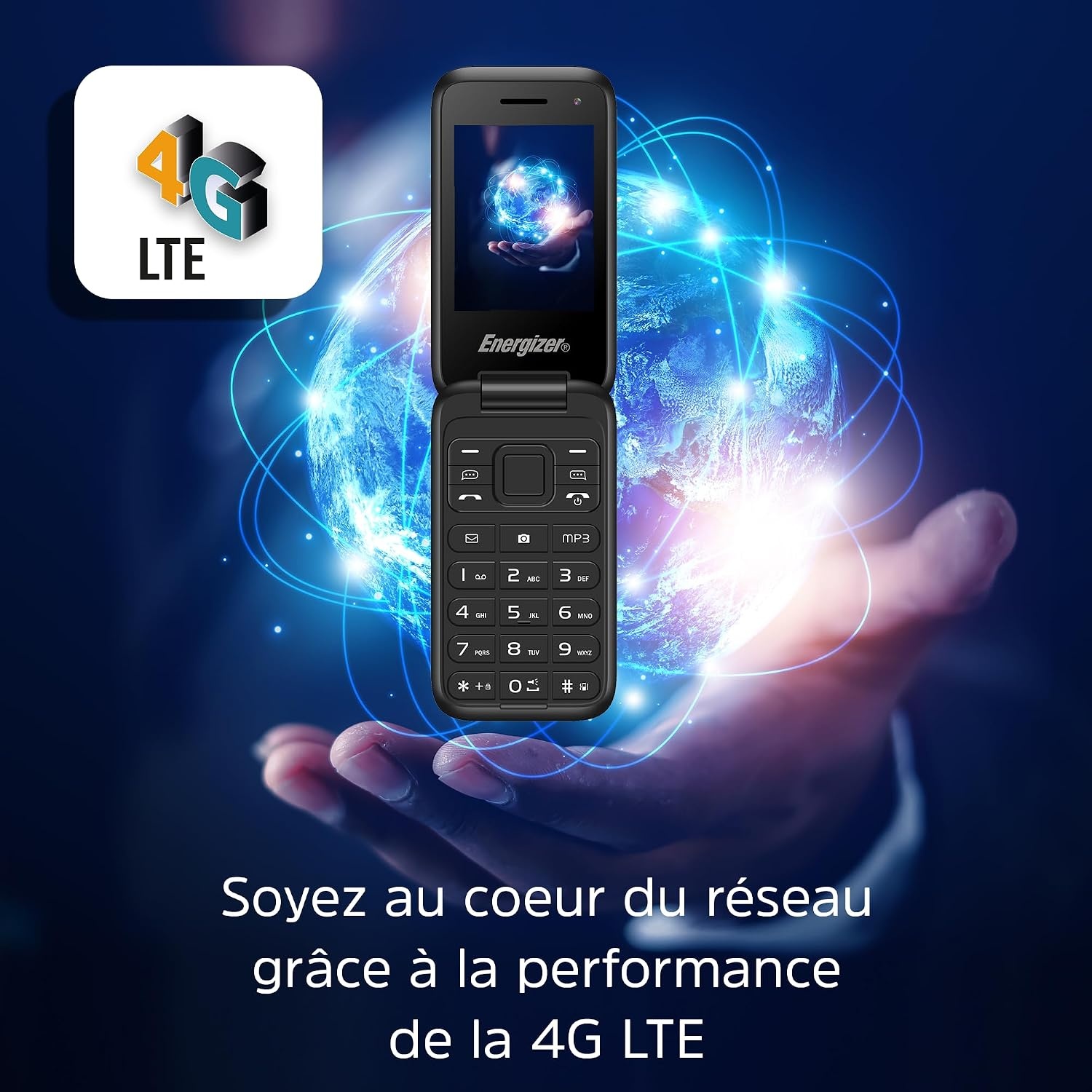 Energizer E282SC+ Klaptelefoon - 4G - Dual Sim - 2.8 inch - Zwart
