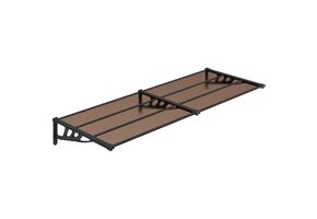 Deurluifel Polycarbonaat Zwart 239x90cm - 58% Korting!