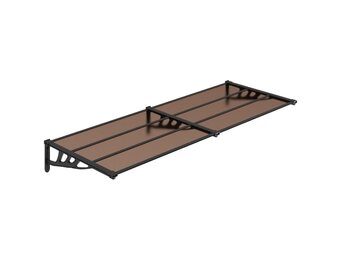 vidaXL Deurluifel 239x90 cm polycarbonaat zwart