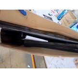 vidaXL Deurluifel 239x90 cm polycarbonaat zwart