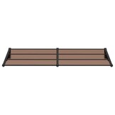 vidaXL Deurluifel 239x90 cm polycarbonaat zwart