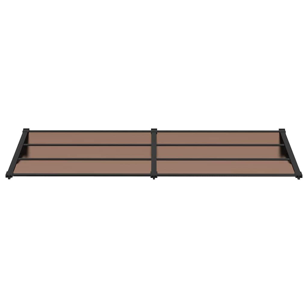 vidaXL Deurluifel 239x90 cm polycarbonaat zwart
