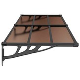 vidaXL Deurluifel 239x90 cm polycarbonaat zwart