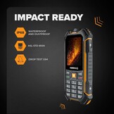 Hammer Boost 2 LTE Robuuste GSM 2.4 Inch Zwart-Oranje