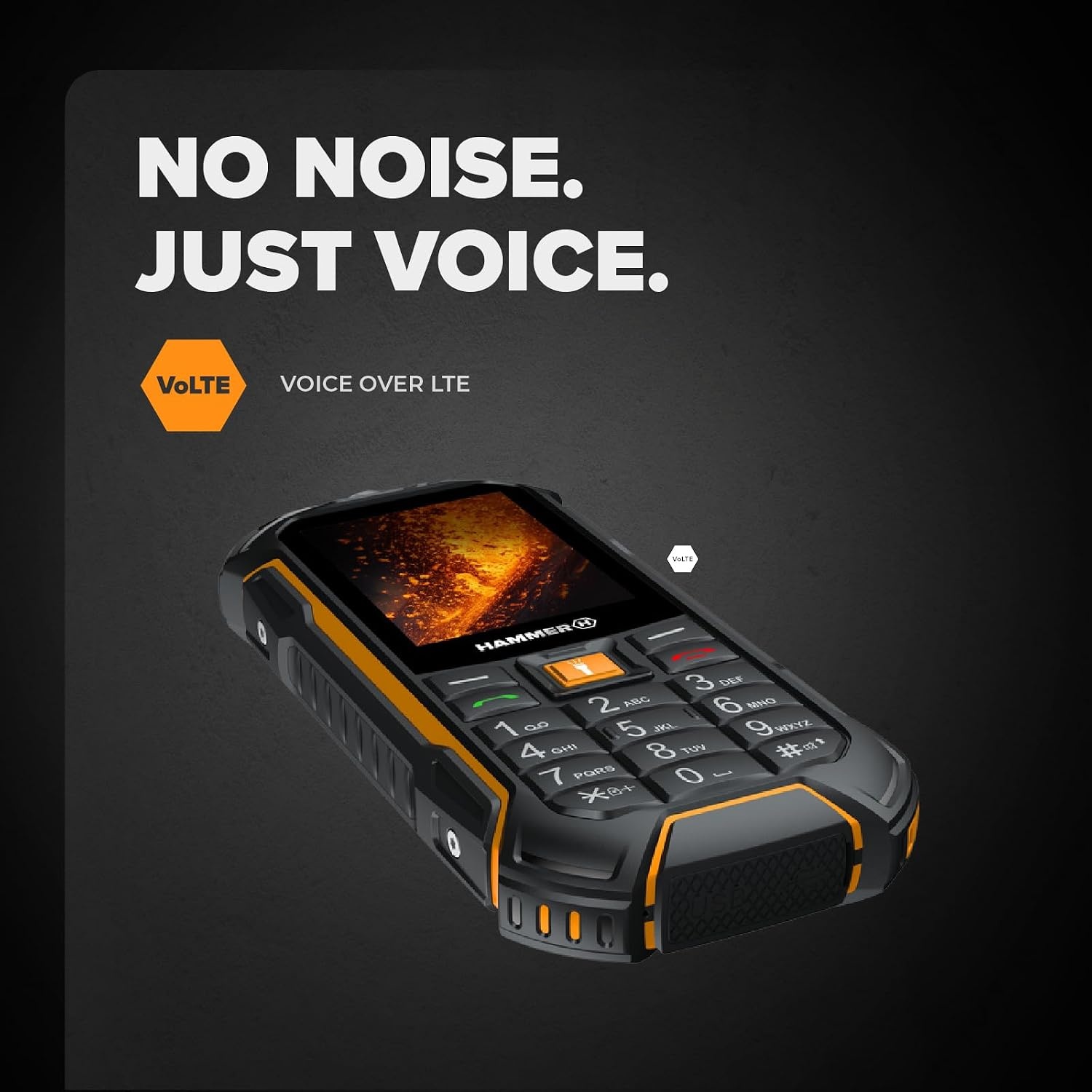 Hammer Boost 2 LTE Robuuste GSM 2.4 Inch Zwart-Oranje