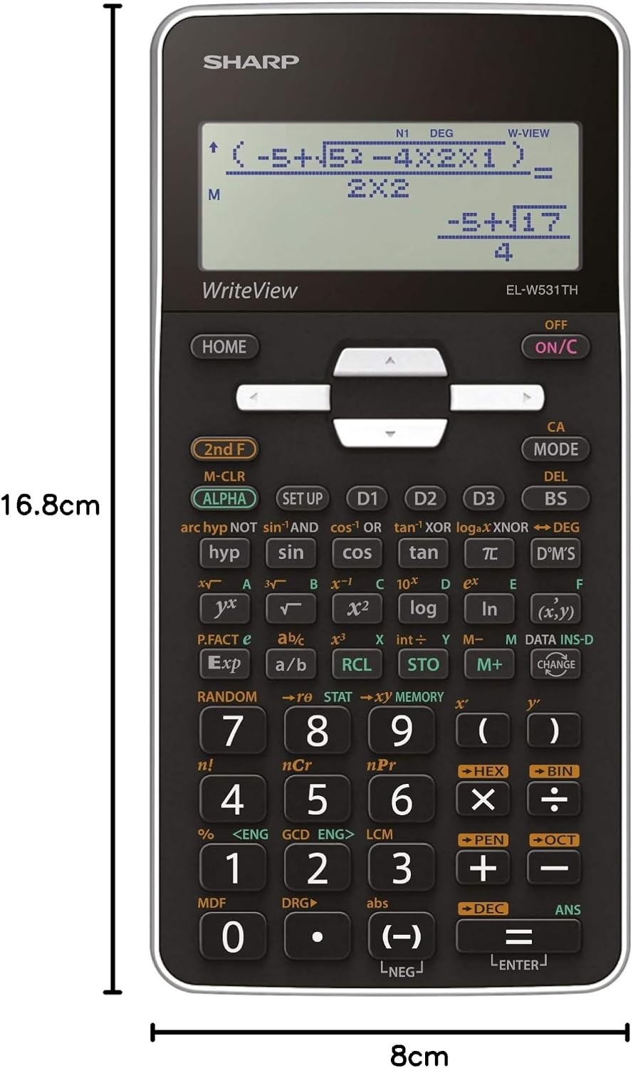 Sharp SH-ELW531THWH Scientific Calculator