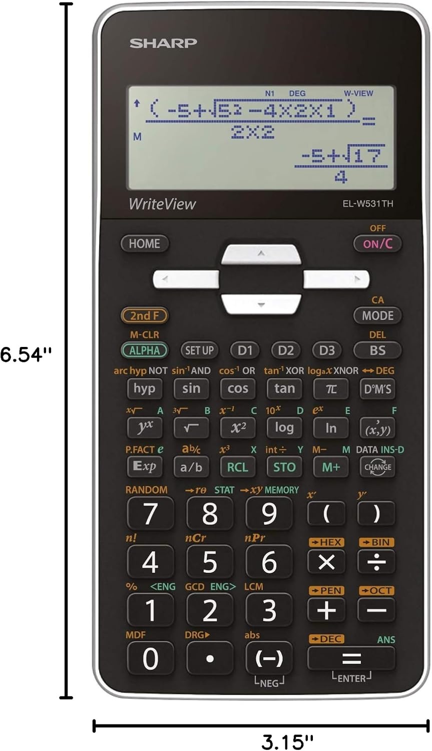 Sharp SH-ELW531THWH Scientific Calculator