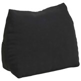 vidaXL Rugkussen Zwart 45 x 20 x 35 cm Katoen Stof