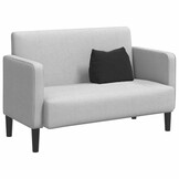 vidaXL Rugkussen Zwart 45 x 20 x 35 cm Katoen Stof