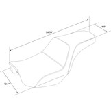 TCMT Driver Driver & Passenger Seat Fit For Dyna Super Glide Street Bob Wide Glide Fat Bob Low Rider Switchback 2006-2017