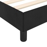 vidaXL Bedframe met hoofdeinde zonder matras 90x200 cm fluweel zwart