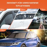 GEARMONSTER Winddeflectoren voor VW Tiguan 2016-2023 5-deurs regenbescherming geïntegreerde spoilers, 4 stuks, zwart