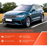 GEARMONSTER Winddeflectoren voor VW Tiguan 2016-2023 5-deurs regenbescherming geïntegreerde spoilers, 4 stuks, zwart