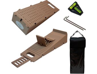 5-Piece Set Loading Wedges Free Camping Accessories Caravan Equipment Underlay Wedge Water Level Driving Ramp Car Driving Wedges Motorhome 3.5 t Motorhome Accessories Underlay Wedges Motorhome WOMO