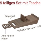 5-Piece Set Loading Wedges Free Camping Accessories Caravan Equipment Underlay Wedge Water Level Driving Ramp Car Driving Wedges Motorhome 3.5 t Motorhome Accessories Underlay Wedges Motorhome WOMO