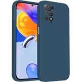 Blauw Siliconen Telefoonhoesje Xiaomi Redmi Note 11 Pro 5G/4G - 62% Korting