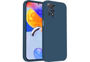 Blauw Siliconen Telefoonhoesje voor Xiaomi Redmi Note 11 Pro 5G/4G - 75% Korting