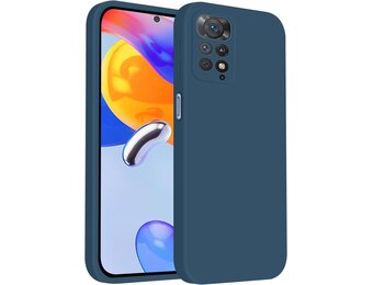 ISOI - Xiaomi Redmi Note 11 Pro 5G/Redmi Note 11 Pro 4G Case, Soft Liquid Silicone Case, Full Body Protection, Shockproof Ultra Thin Blue