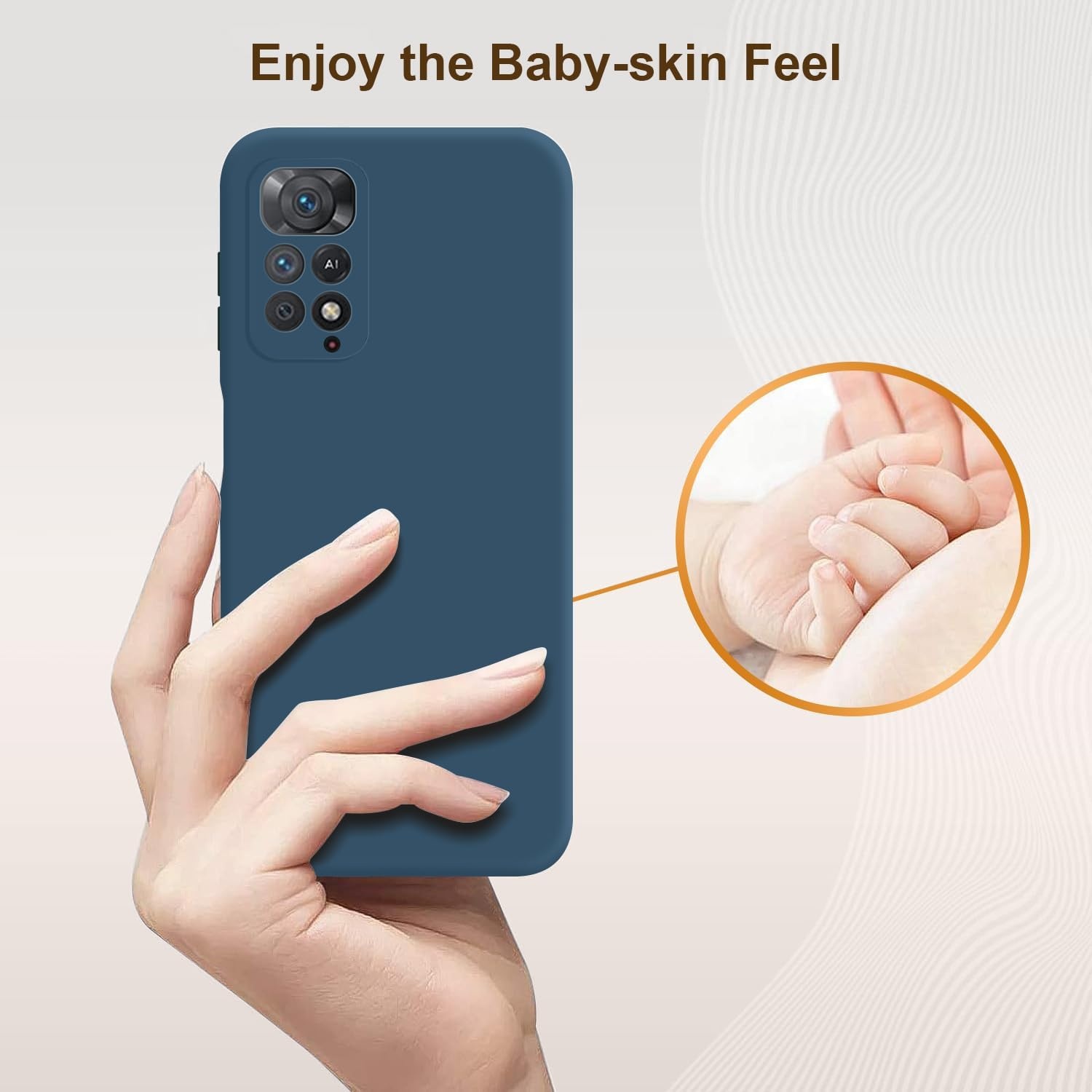 Blauw Siliconen Telefoonhoesje Xiaomi Redmi Note 11 Pro 5G/4G - 62% Korting