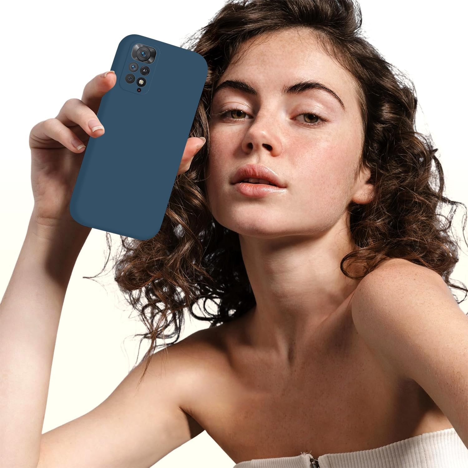 Blauw Siliconen Telefoonhoesje Xiaomi Redmi Note 11 Pro 5G/4G - 62% Korting