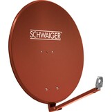 SCHWAIGER Satellietschotel 88 cm - Aluminium - Baksteenrood