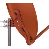 SCHWAIGER Satellietschotel 88 cm - Aluminium - Baksteenrood