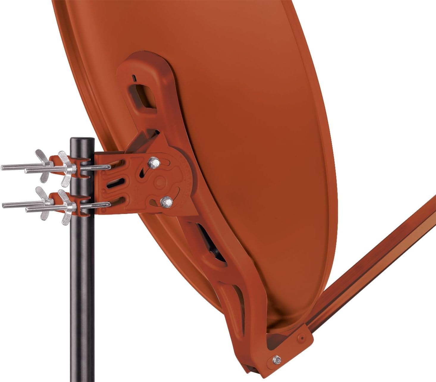 SCHWAIGER Satellietschotel 88 cm - Aluminium - Baksteenrood