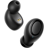 OxyBuds Bluetooth 5.0 zwarte stereo hoofdtelefoon met touch-bediening, compatibel met elke smartphone