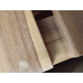vidaXL Ligbed massief teakhout