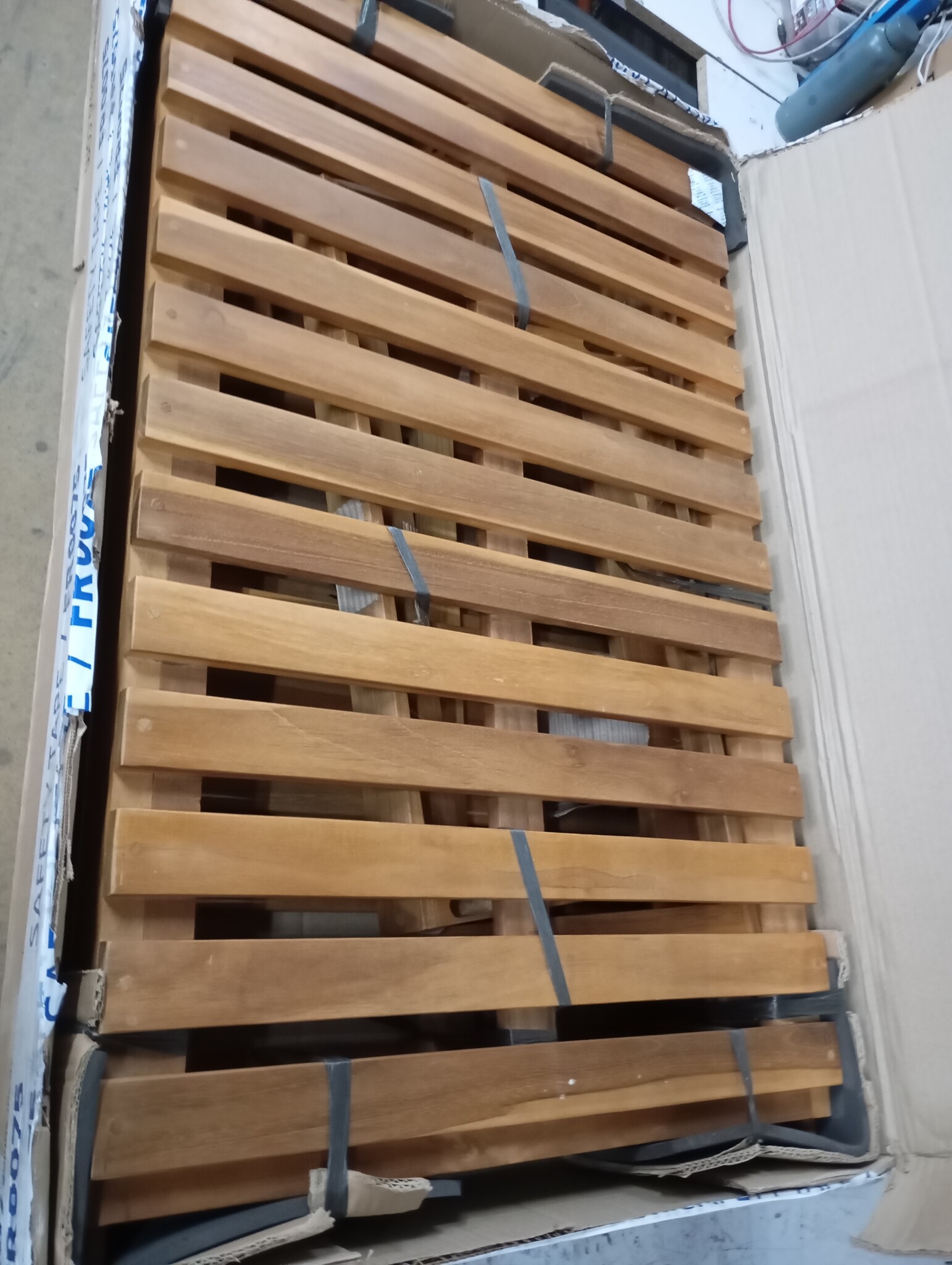 vidaXL Ligbed massief teakhout