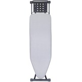 Ironing Board, Steam Ironing Board with Iron Rest, Metal Mesh Ironing Board with Non-Slip Feet for Adjustable Height, Folding Ironing Board No, Robust Ironing Board Size 133 x 34 cm