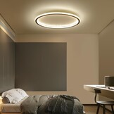 Mikeru 3000K Runde Deckenleuchte, Schlafzimmer Warmes Weiß 60cm LED-Deckenleuchten für das Badezimmer Schlanke Lampe 5cm Dicke Minimalistische Decke Licht für Wohnzimmer, Schlafzimmer - Maat 60cm